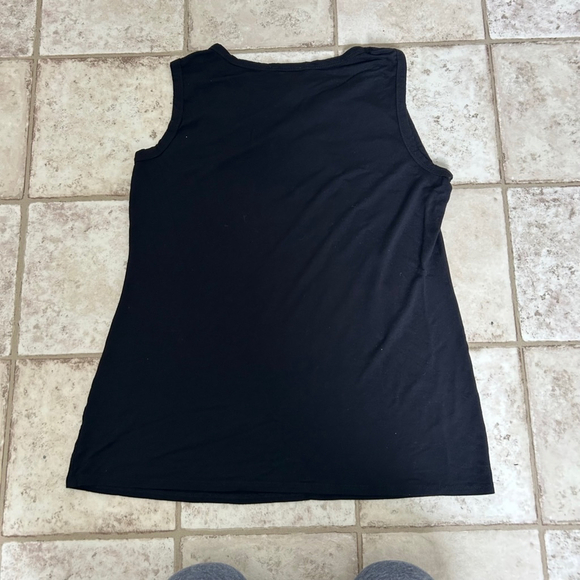 Women's Harley-Davidson Tank Top Size 1XL Black Lace Up Super Soft & Flowy Sprin - Picture 9 of 9